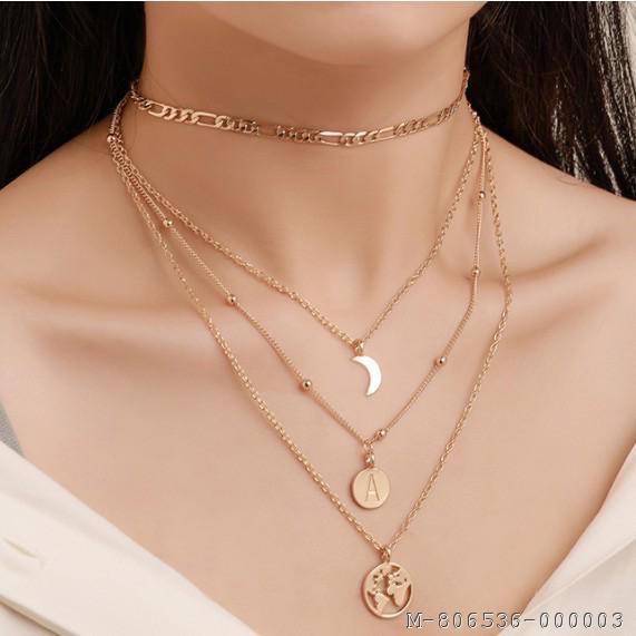 KALUNG WANITA LOGAM MULTILAYER