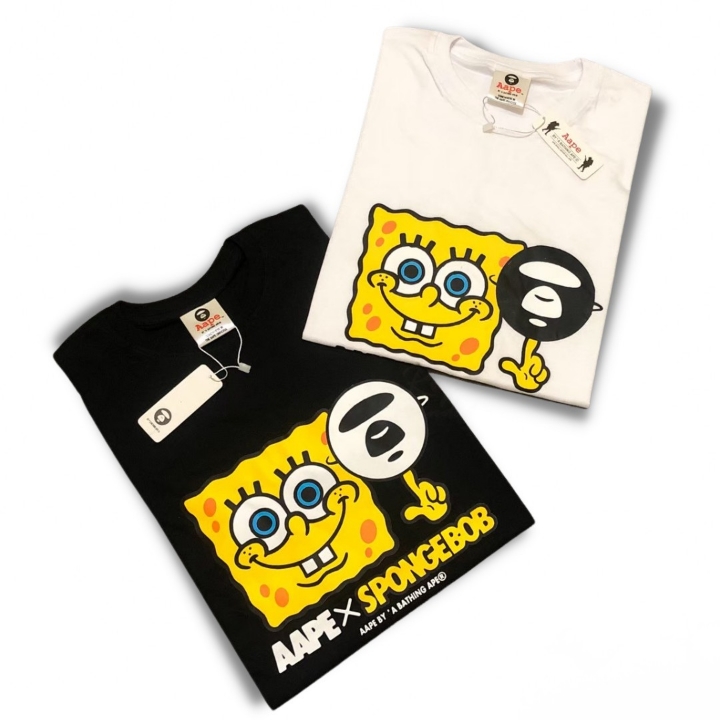 KAOS AAPE SPONGEBOB