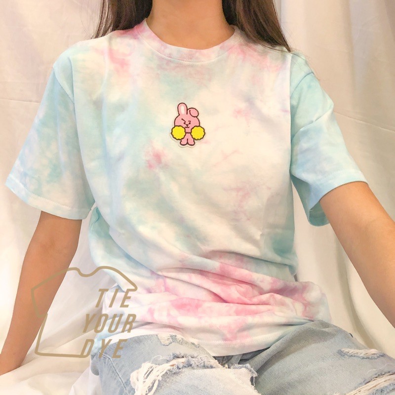 KAOS BTS  LENGAN PENDEK TIE DYE BTS 3