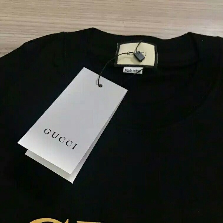 KAOS GUCCI FULL TAG LABEL ORIGINAL PREMIUM  KAOS GUCCI PRIA  BAJU GU 2