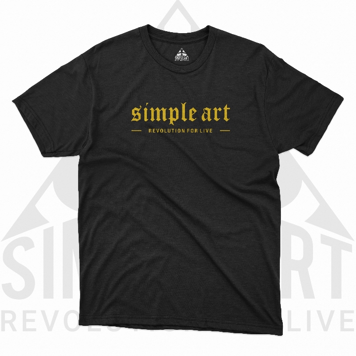 KAOS SIMPLE ART HITAM