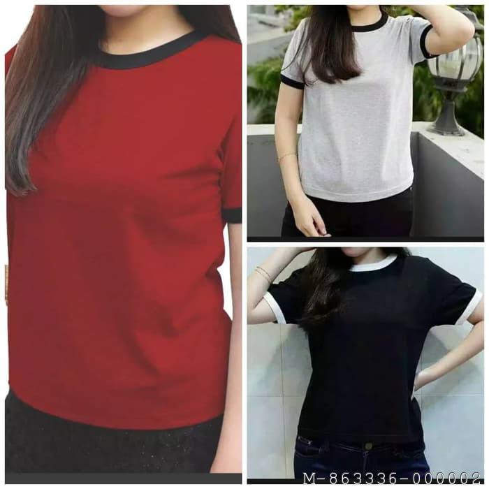 KAOS WANITA RINGER TEE 3