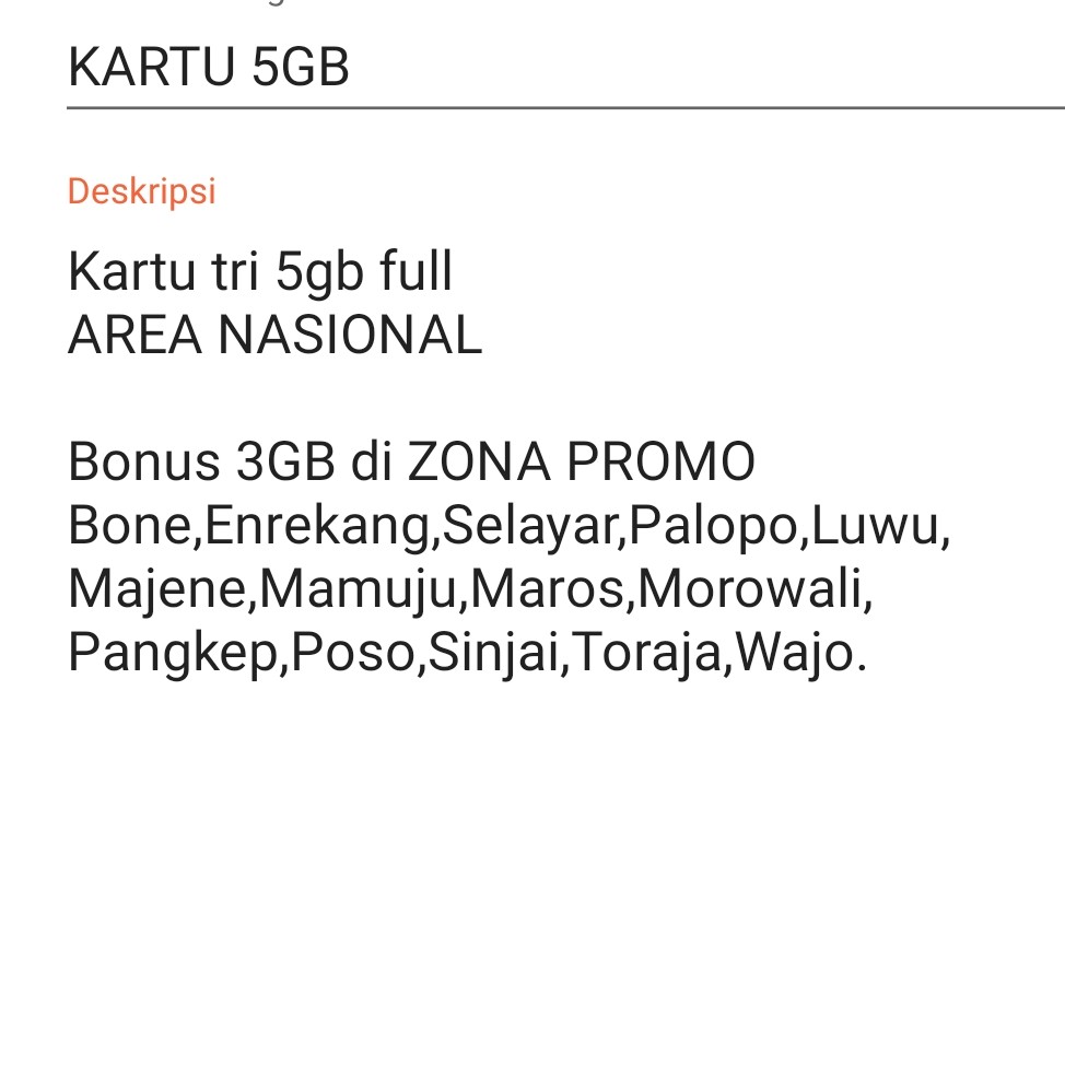 KARTU 5GB 2