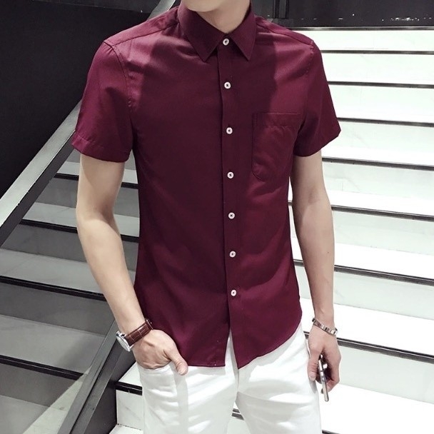 KEMEJA BILLY MAROON