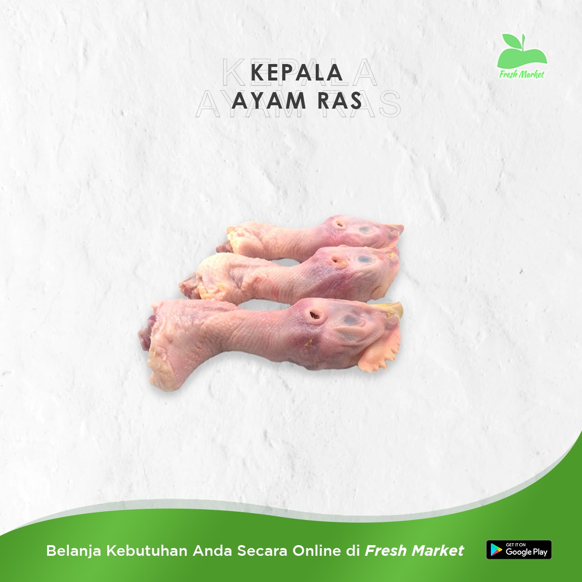 KEPALA AYAM RAS 250 GRAM