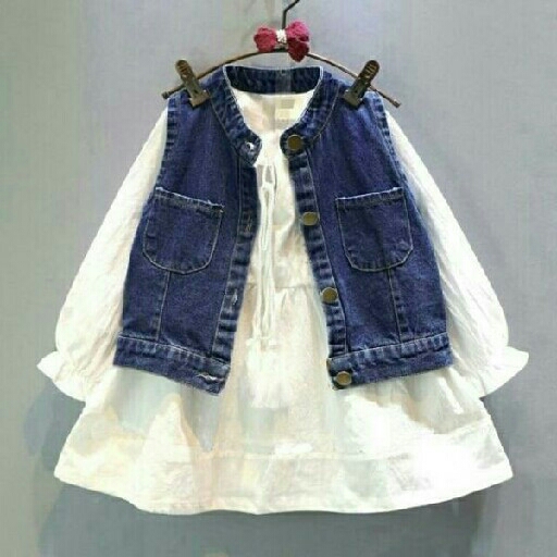 KIDD DRESS LONGGI DENIM