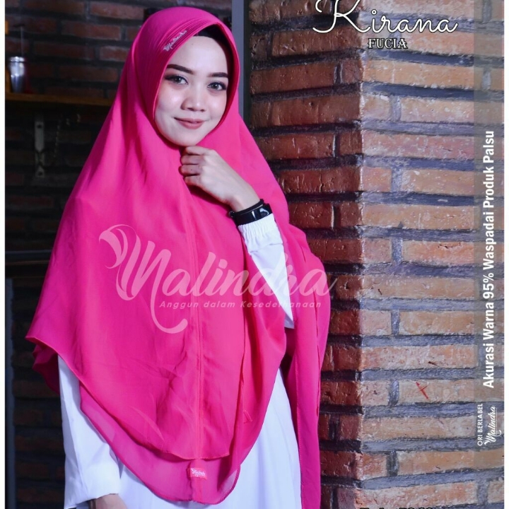 PROMO DISKON KIRANA Khimar Layer Ceruty Nalindra