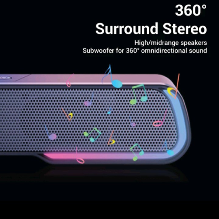 KISONLI SPEAKER PORTABLE BLUETOOTH LED 913 Stereo Bass  Effect  4