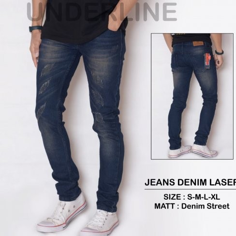 KNKR Celana Jeans Laser Underline 06