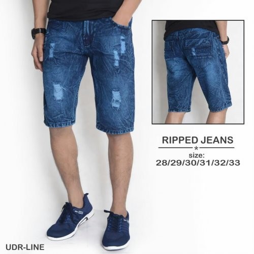 KNKR Celana Jeans Pendek Reg Underline 03