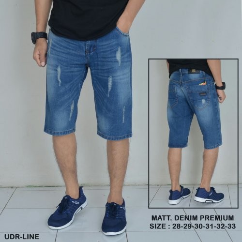 KNKR Celana Jeans Pendek Reg Underline 06