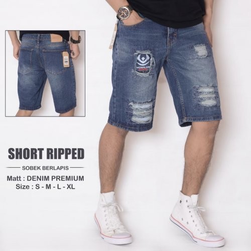 KNKR Celana Jeans Pendek Underline 01