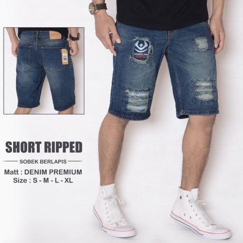 KNKR Celana Jeans Pendek Underline 03