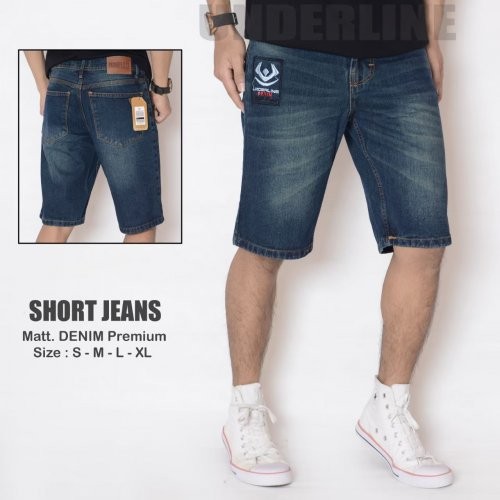 KNKR Celana Jeans Pendek Underline 04