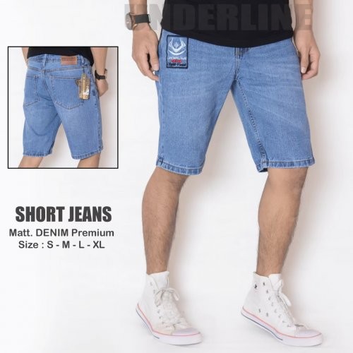 KNKR Celana Jeans Pendek Underline 06