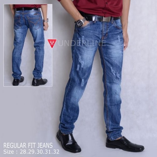 KNKR Celana Jeans Reguler Underline 01