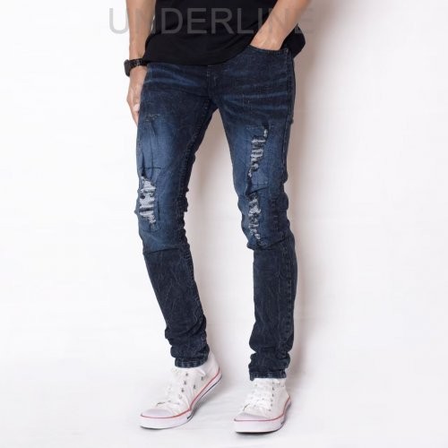 KNKR Celana Jeans Sobek Lapis Underline 01 2