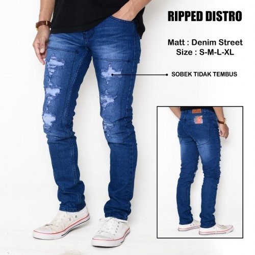 KNKR Celana Jeans Sobek Underline 02