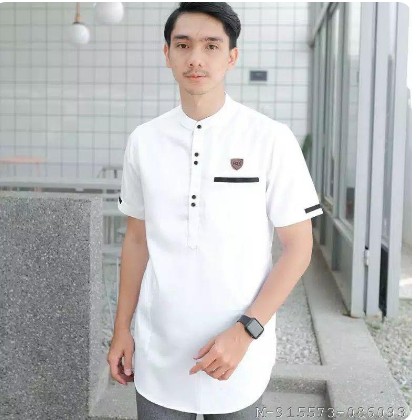 KOKO KURTA PRIA LENGAN PENDEK KATUN 2