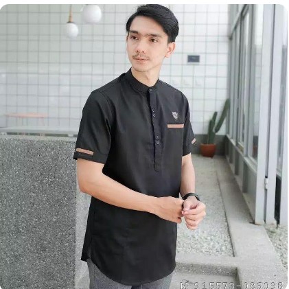 KOKO KURTA PRIA LENGAN PENDEK KATUN 5