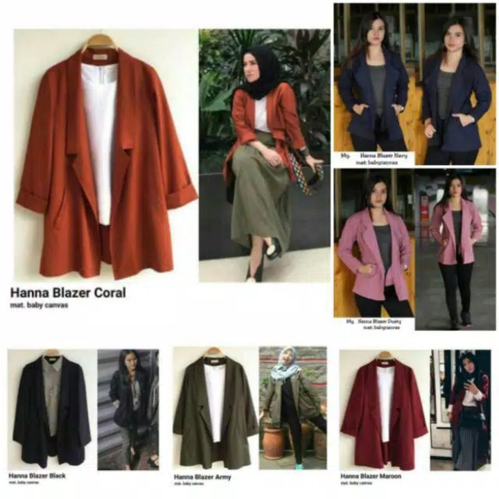 KOREA Hanna BLAZER Cardigan TERMURAH 2