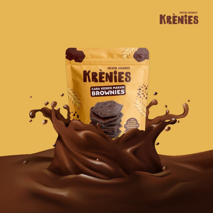 KRENIES Cara Keren Makan Brownis