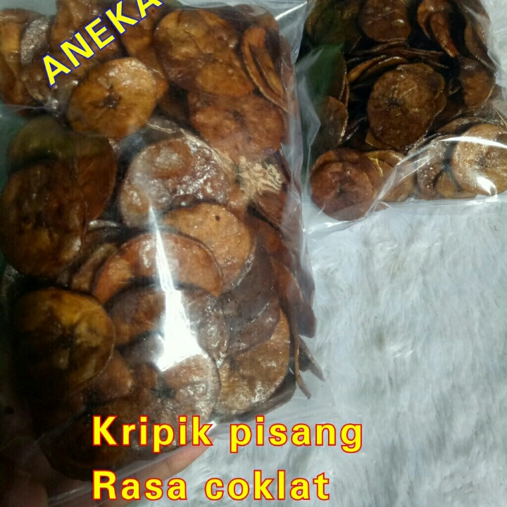 KRIPIK PISANG RASA COKLAT