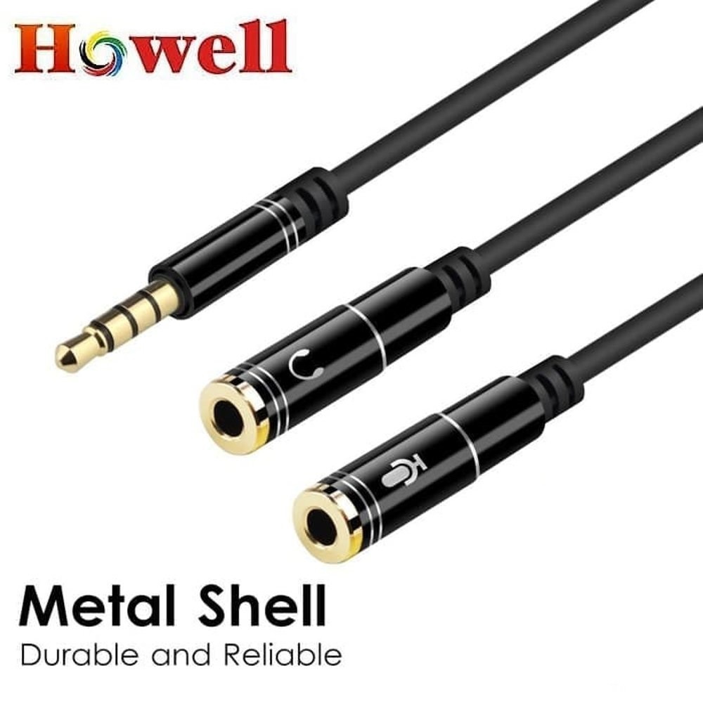 Kabel Aux Male To 2 Female Howell