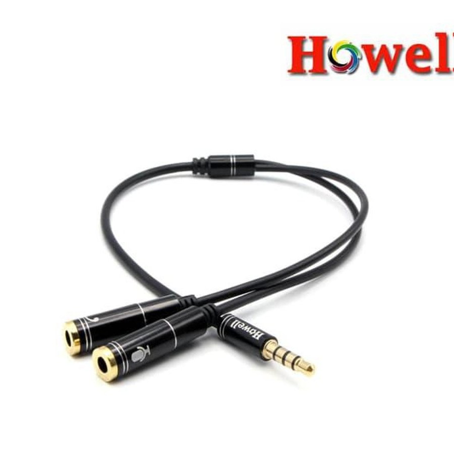 Kabel Aux Male To 2 Female Howell 2