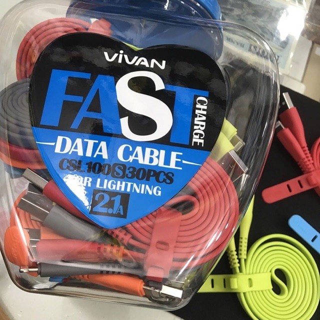 Kabel Data Lightning Vivan Fast Charge CSL100 2