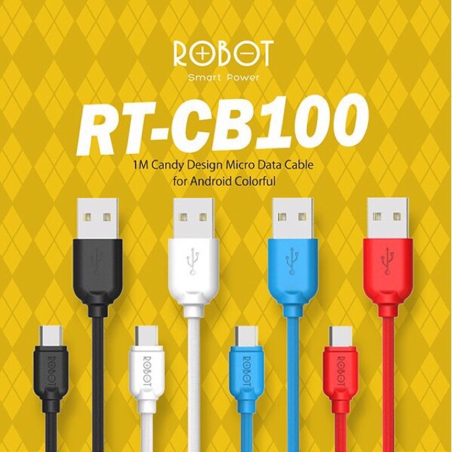 Kabel Data Robot Candy Pack Micro USB 3