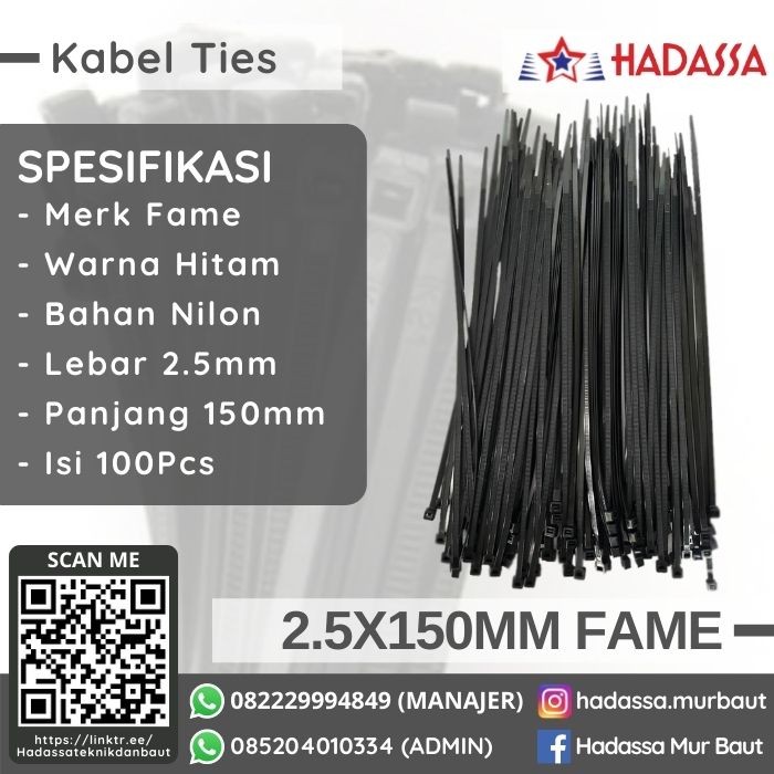 Kabel Ties 25x150mm