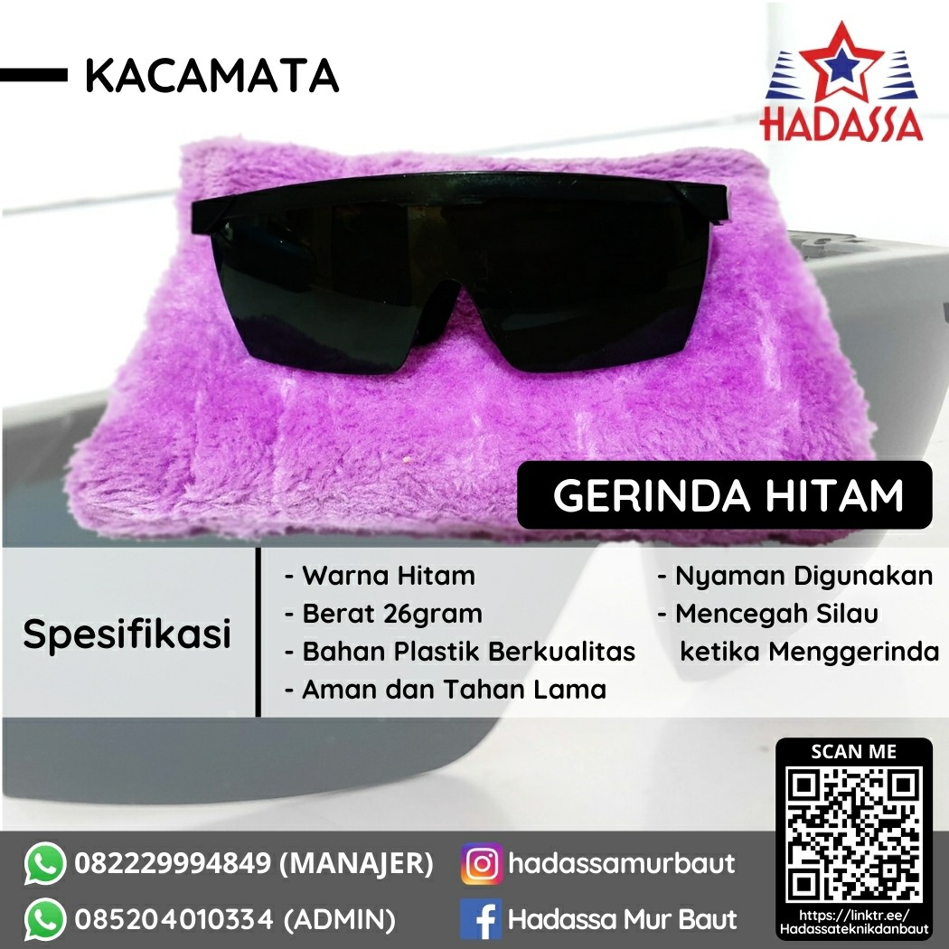 Kacamata Gerinda Hitam