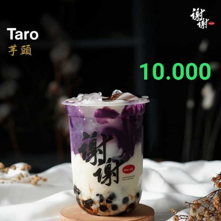Boba kamsia varian Taro