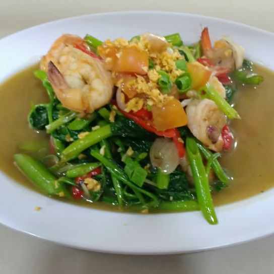 Kangkung terasi Udang