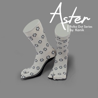 Kanik Motif Aster Abu