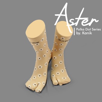 Kanik Motif Aster Cokelat