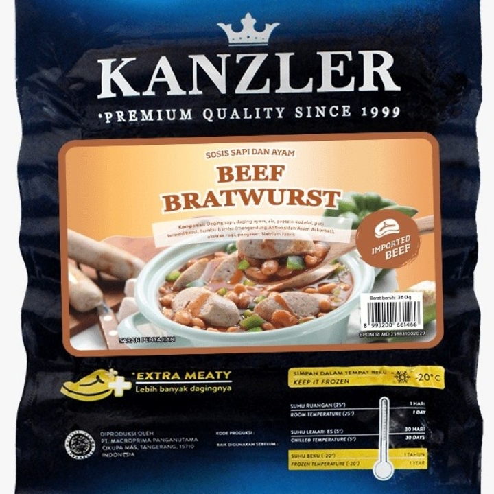 Kanzler Beef Bratwurst 360 Gr