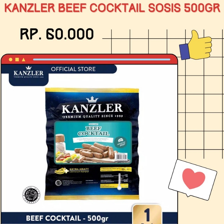 Kanzler Beef Cocktail Sosis 500gr