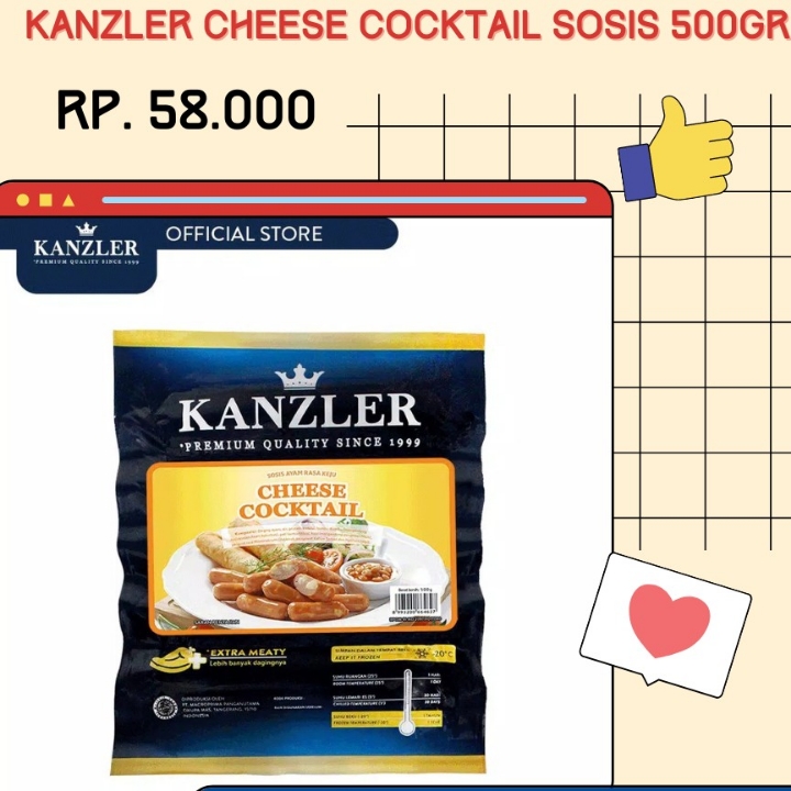 Kanzler Cheese Cocktail Sosis 500gr