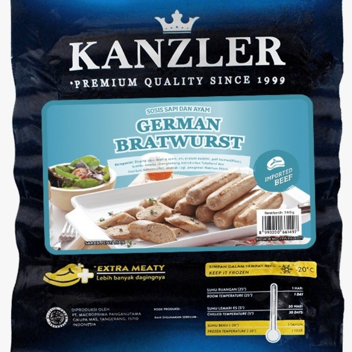 Kanzler German Bratwurst 360 Gr