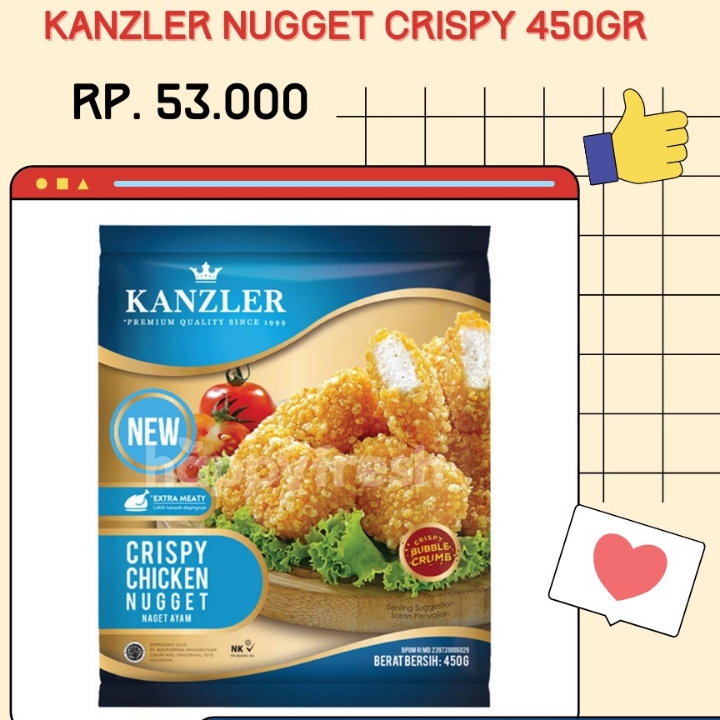 Kanzler Nugget Crispy 450gr