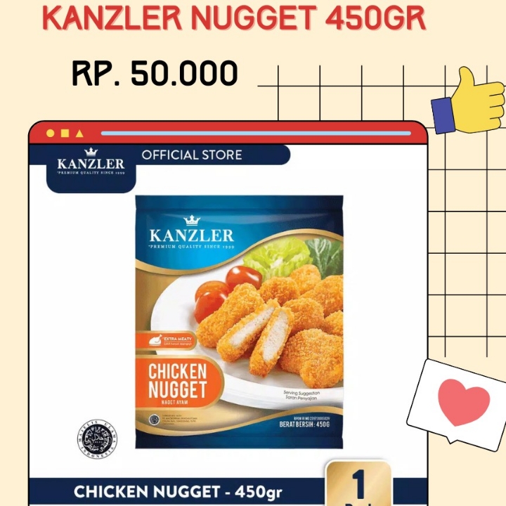 Kanzler Nugget Ori 450gr