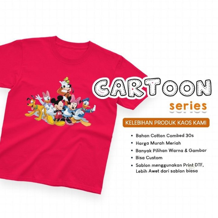 Kaos Anak Murah Motif Kartun 2