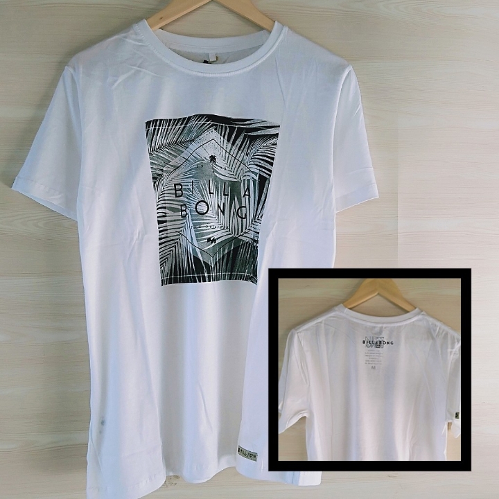 Kaos Distro Billabong Putih Premium