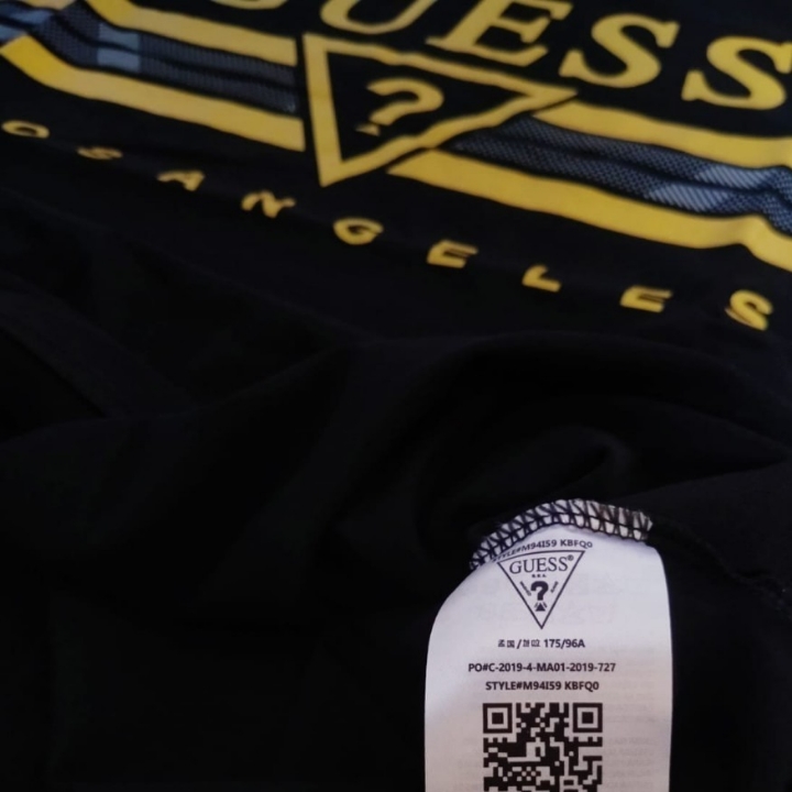 Kaos Guess Los Angels bisa Barcode 5