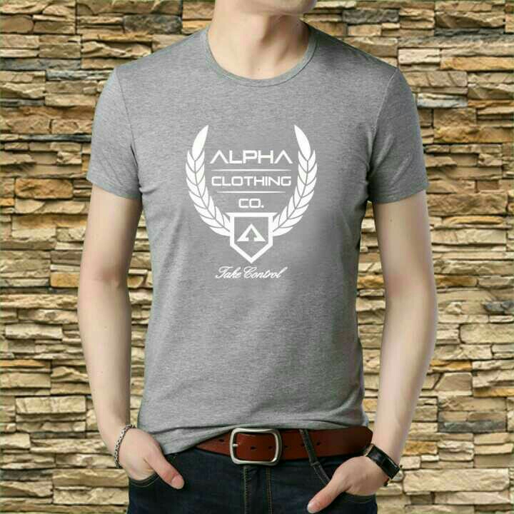 Kaos Pria Pitter Grey