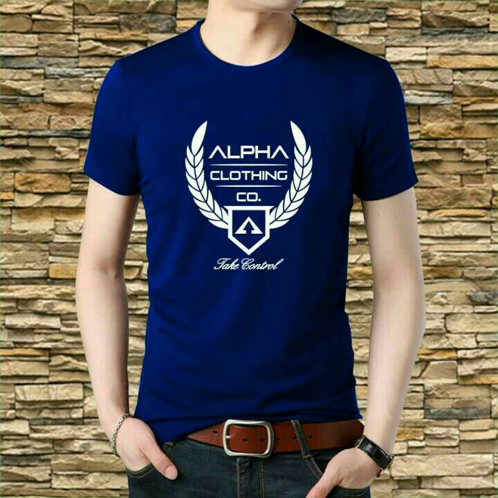 Kaos Pria Pitter Navy