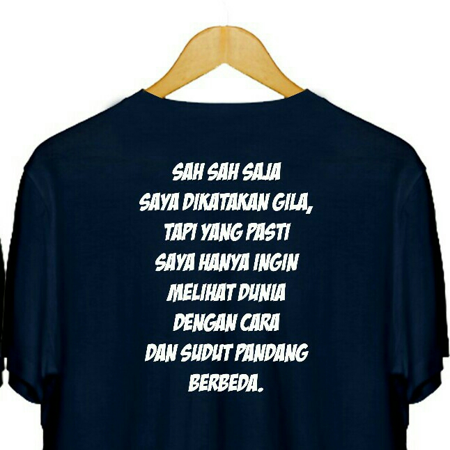 Kaos Quotes Sudut Pandang