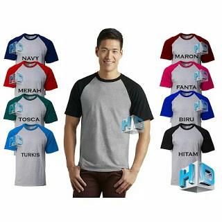 Kaos Raglan Polos